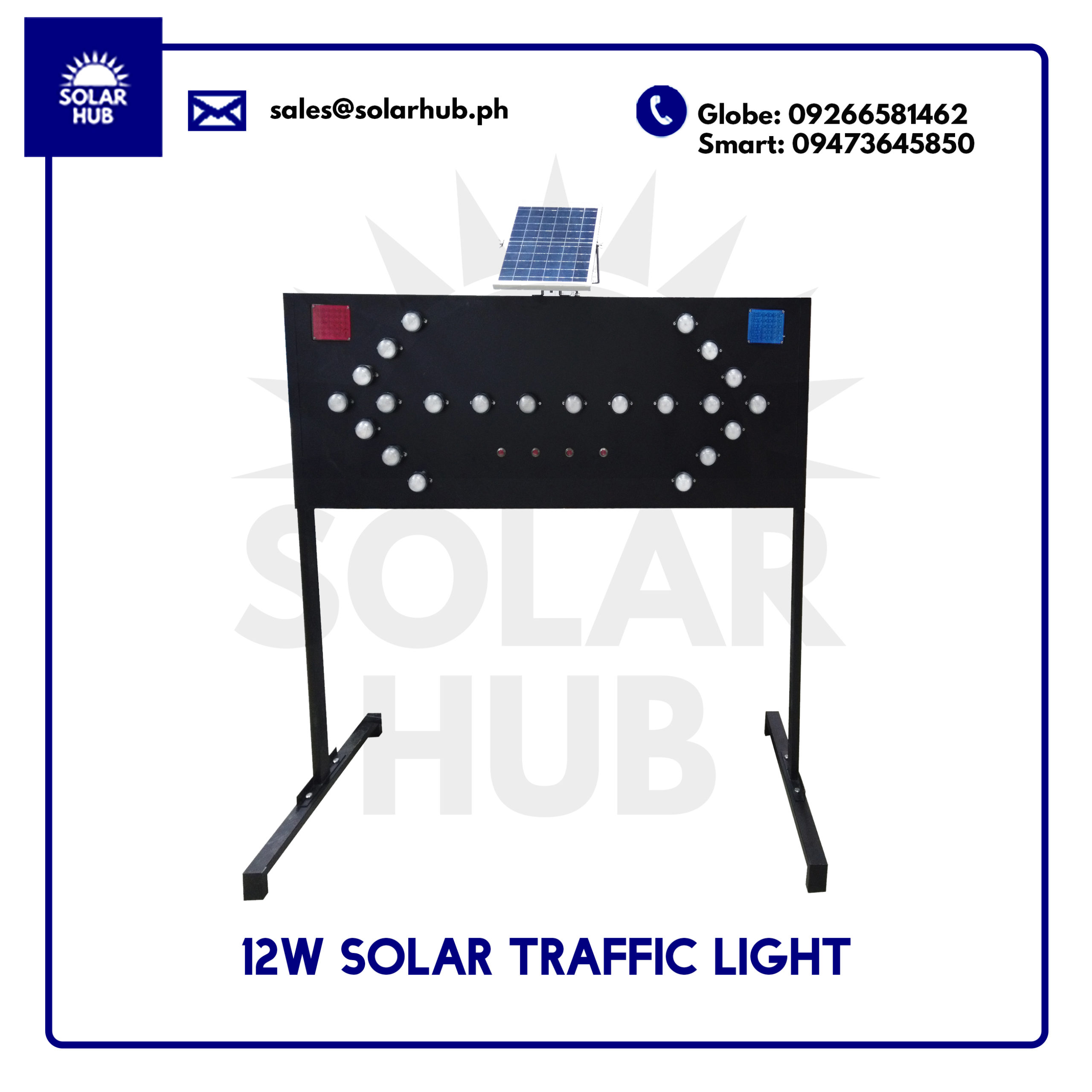 12W Solar Traffic Light