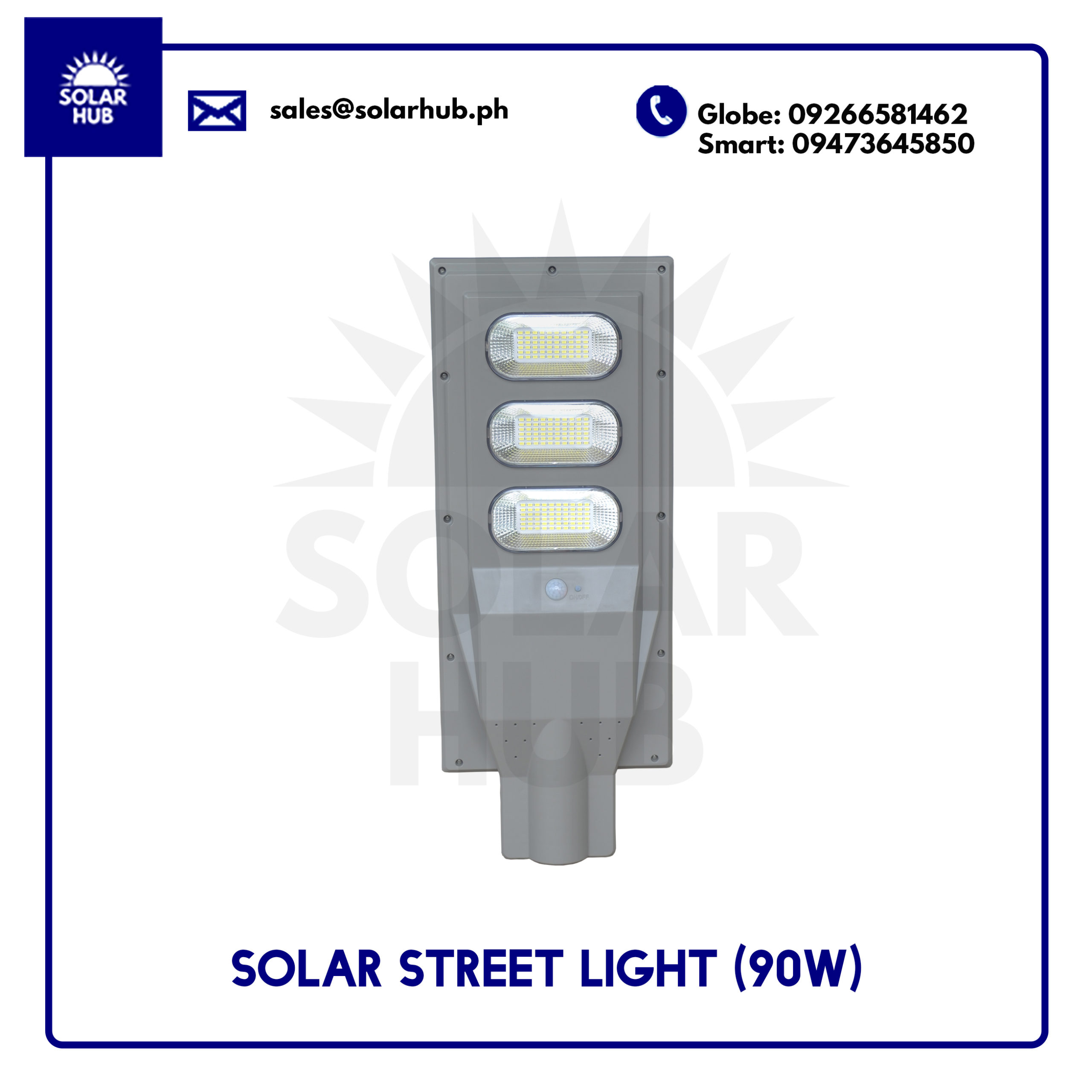 90W Solar LED Street Light IP65 Waterproof Motion Sensor Automated Outdoor Light