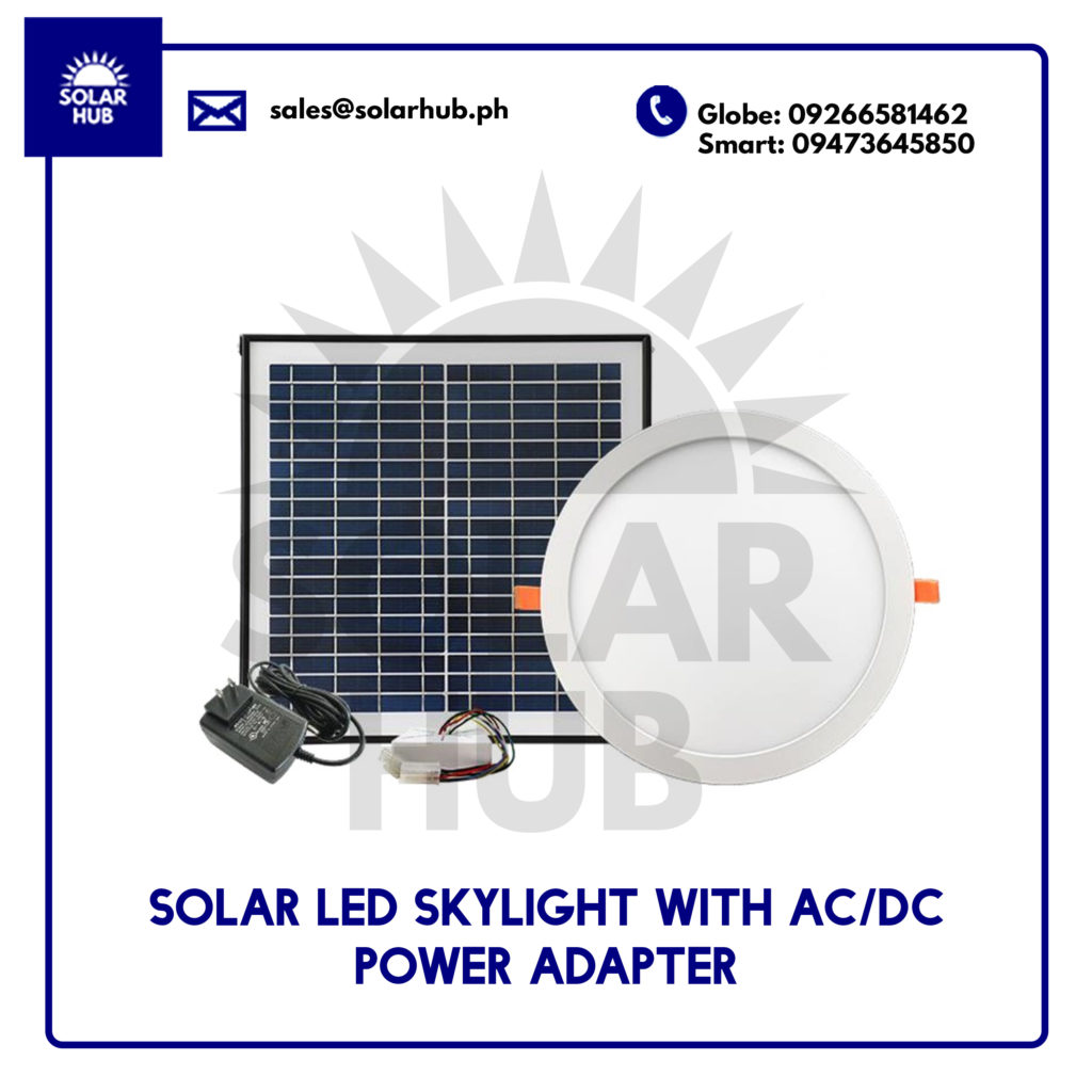 Solar LED Skylight Round Type with AC/DC POWER ADAPTER | Solar Hub PH