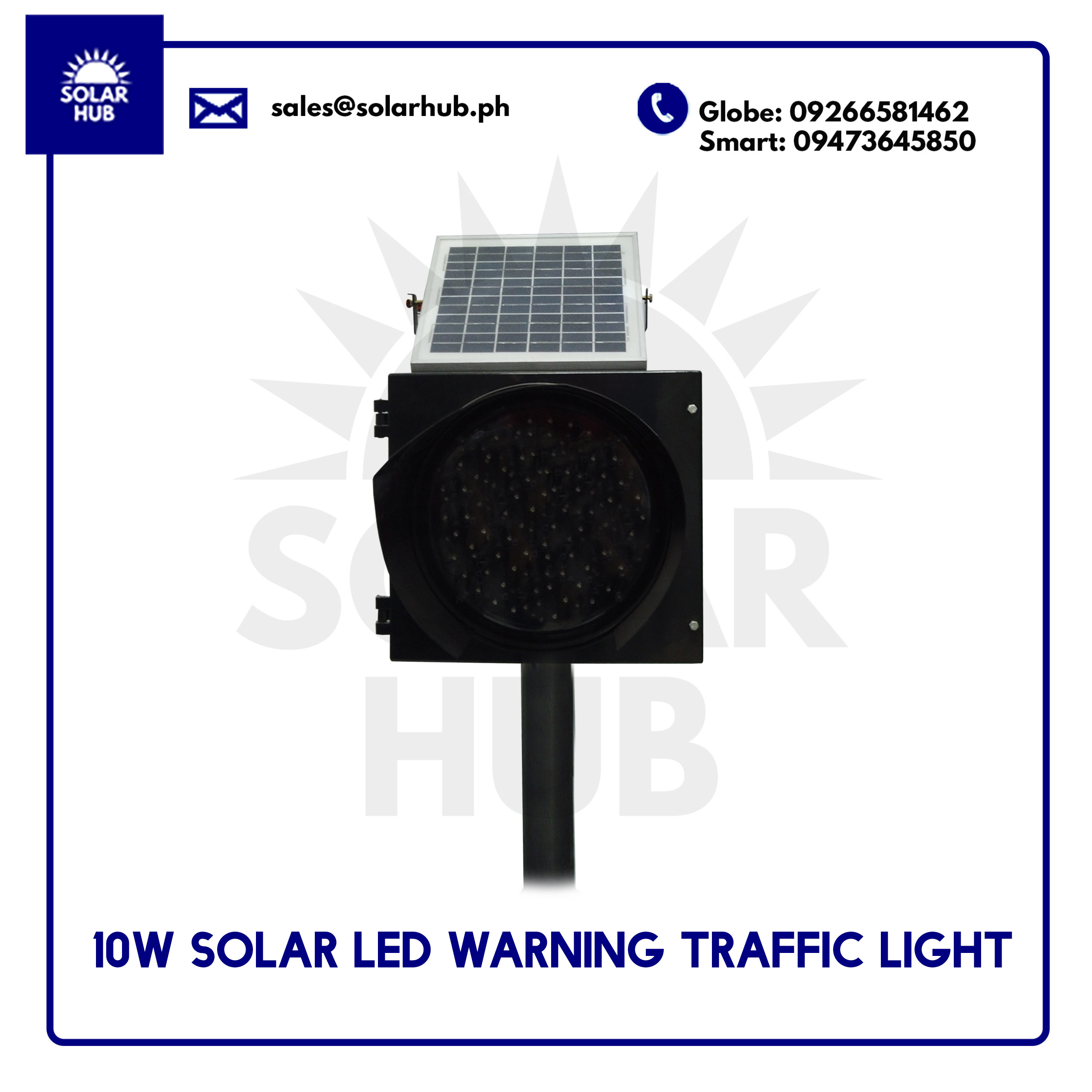 10W Solar LED Traffic Warning Light