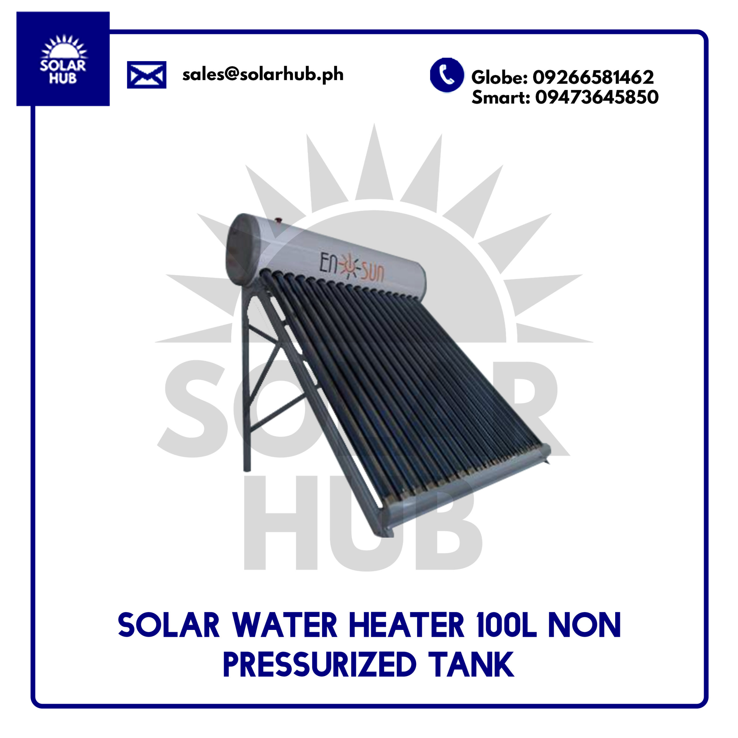 100L Solar Water Heater Non Pressurized Tank