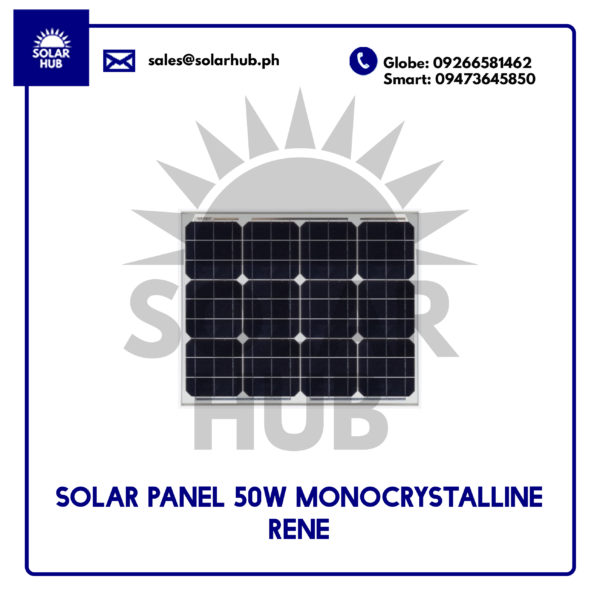 Solar Panel 50W Monocrystalline