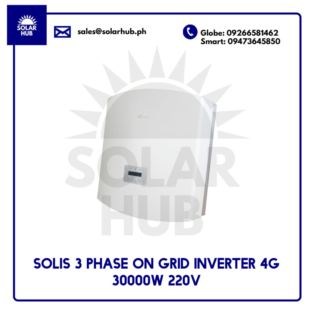 30000W Solis 3 Phase On Grid Inverter 4G 220V | Solar Hub PH