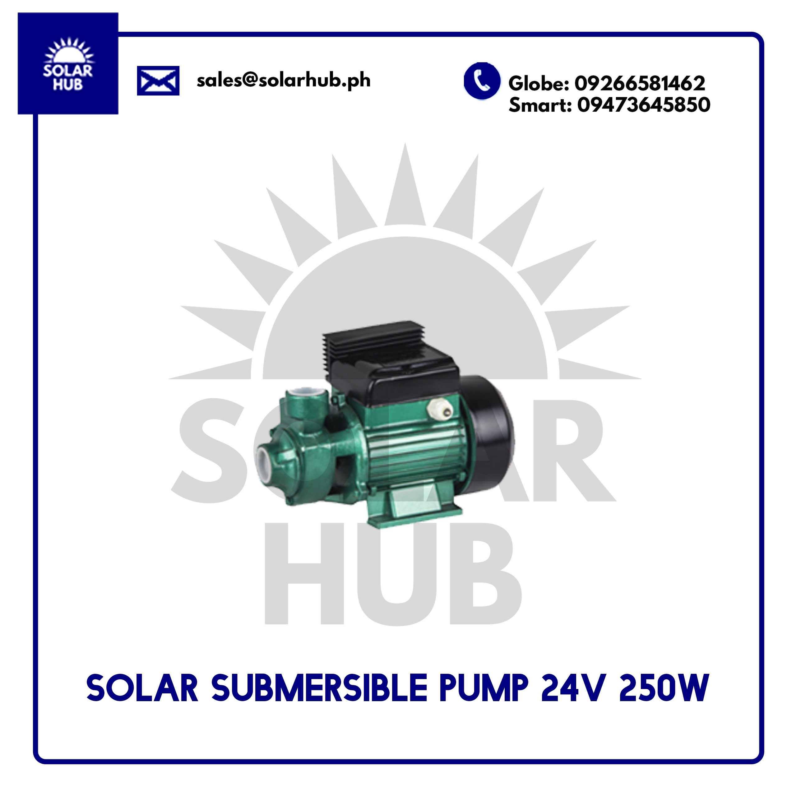 250W DC Solar Submersible Pump 24V