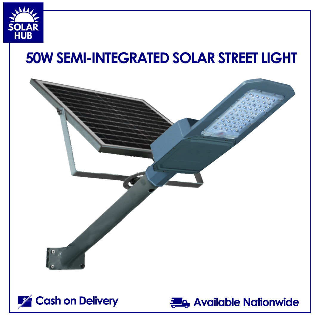 50W SEMI-INTEGRATED SOLAR STREET LIGHT
